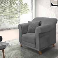 Poltrona Decorativa Retro Polo Com Almofada Suede 1104 Ezz 1104 - 10