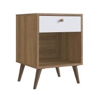 Mesa Cabeceira 01 Gaveta 40cm Proddy Mel Branco - 1