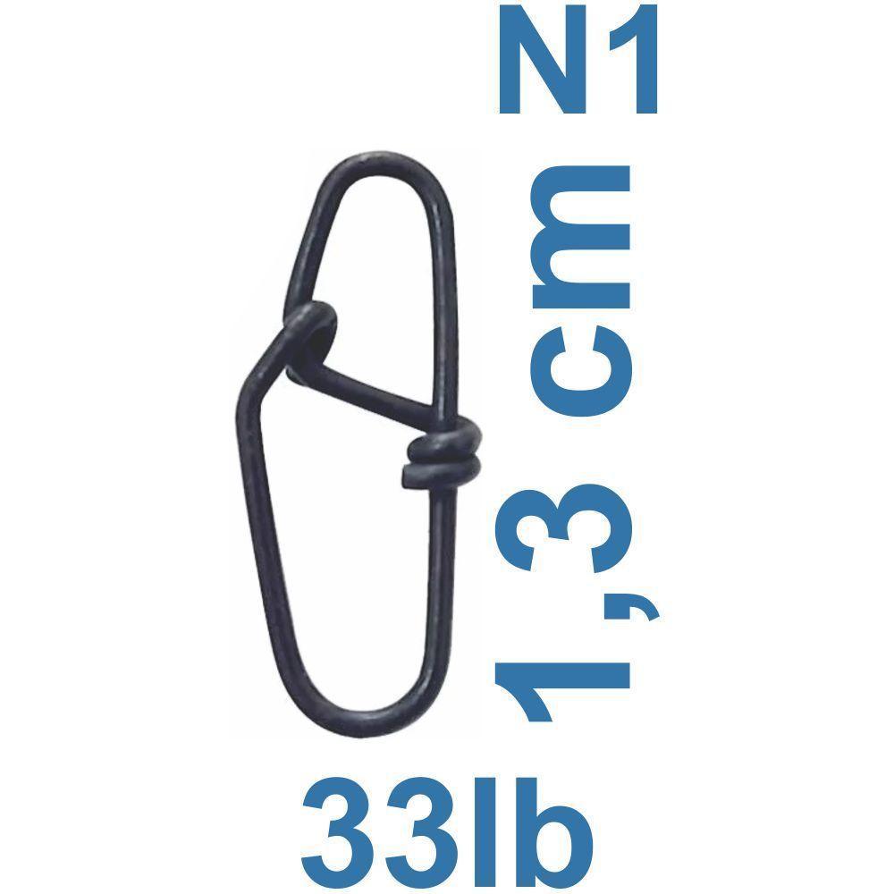 Snap De Pesca Quick Lock N1 Marine Sports 15kg 33lb 20pçs - 4