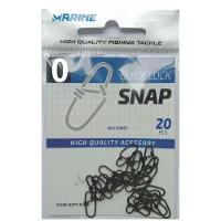 Snap De Pesca Quick Lock N0 Marine Sports 12kg 25lb 20pçs - 3