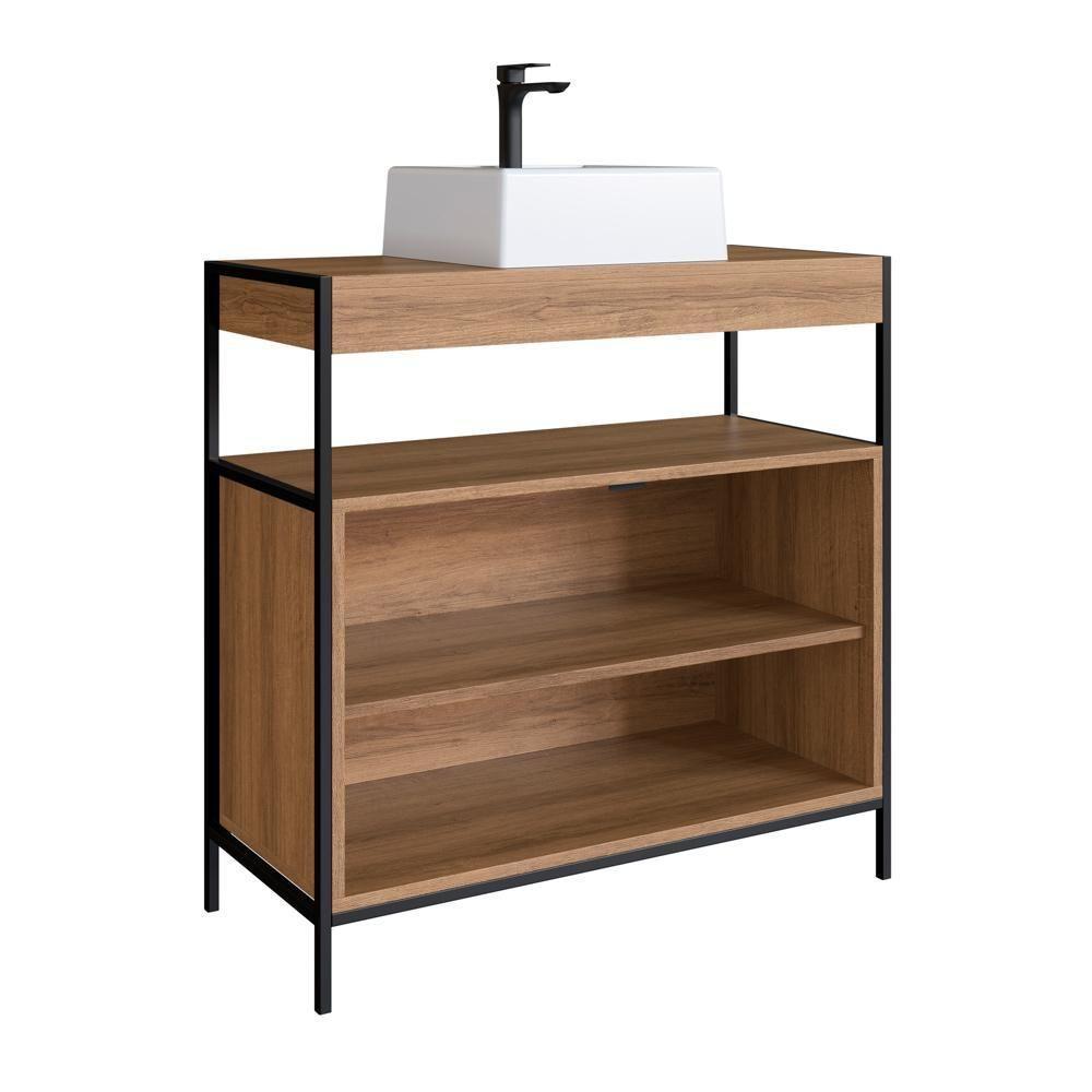 Kit Gabinete E Cuba Para Banheiro P1038c Mell Pp Milani Store Mell - 6