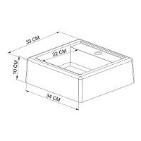 Kit Gabinete E Cuba Para Banheiro P1038c Mell Pp Milani Store Mell