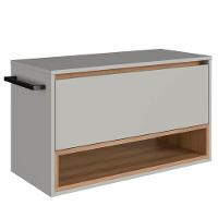 Gabinete Para Banheiro 01 Porta Basculante 80cm Proddy Mel Arenas - 1