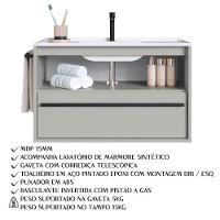 Gabinete De Banheiro Com Lavatorio 80cm Arenas Proddy Arenas