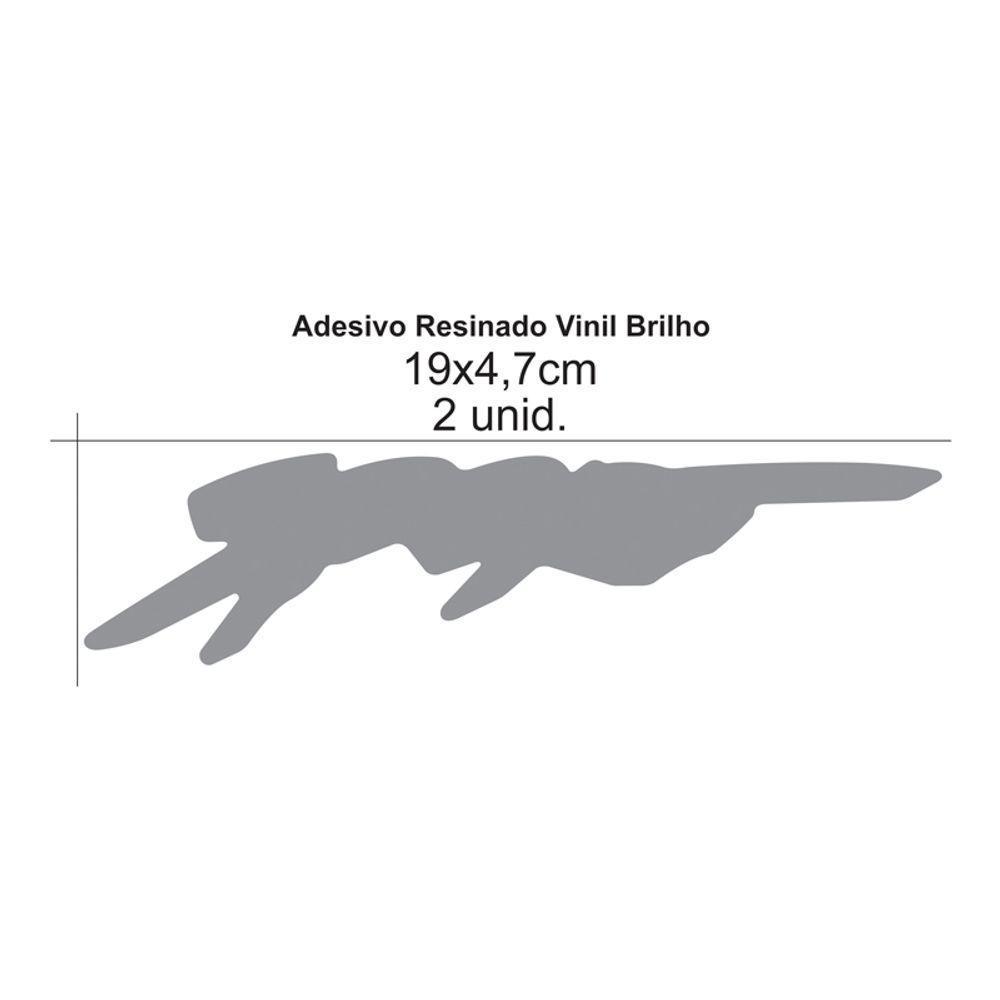 Par Emblema Adesivo Montana Sport E Astra Sport Resinado Vermelho Vermelho - 3