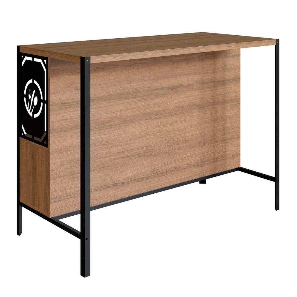 Mesa Bancada Ilha Gourmet 127cm P1034 Mell Pp Milani Store - 5