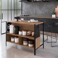 Mesa Bancada Ilha Gourmet 127cm P1034 Mell Pp Milani Store - 8