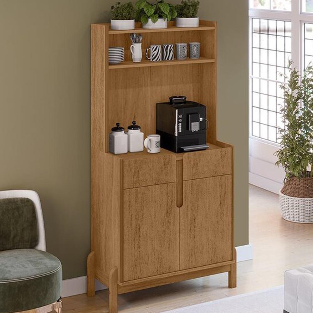 Aparador Cantinho Cafe 50525 2 Portas 81cm Cedro Dcasa Cedro - 2