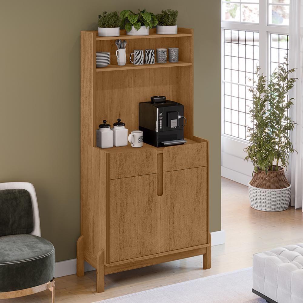 Aparador Cantinho Cafe 50525 2 Portas 81cm Cedro Dcasa Cedro - 7