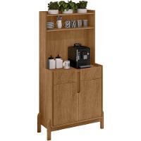 Aparador Cantinho Cafe 50525 2 Portas 81cm Cedro Dcasa Cedro - 1