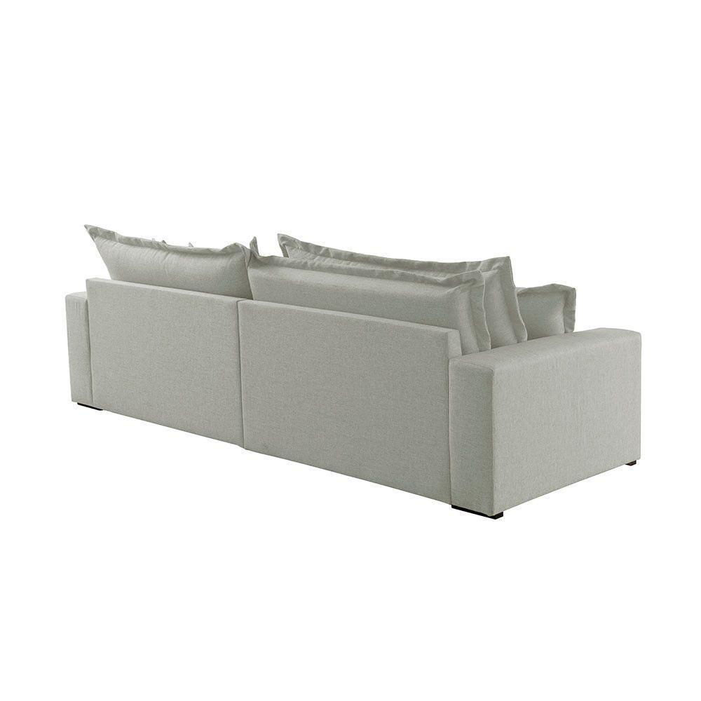 Sofá Montreal Veludo 2 Módulos De 100m B25cm Meu Sofá Online B026 Veludo Prata - 4