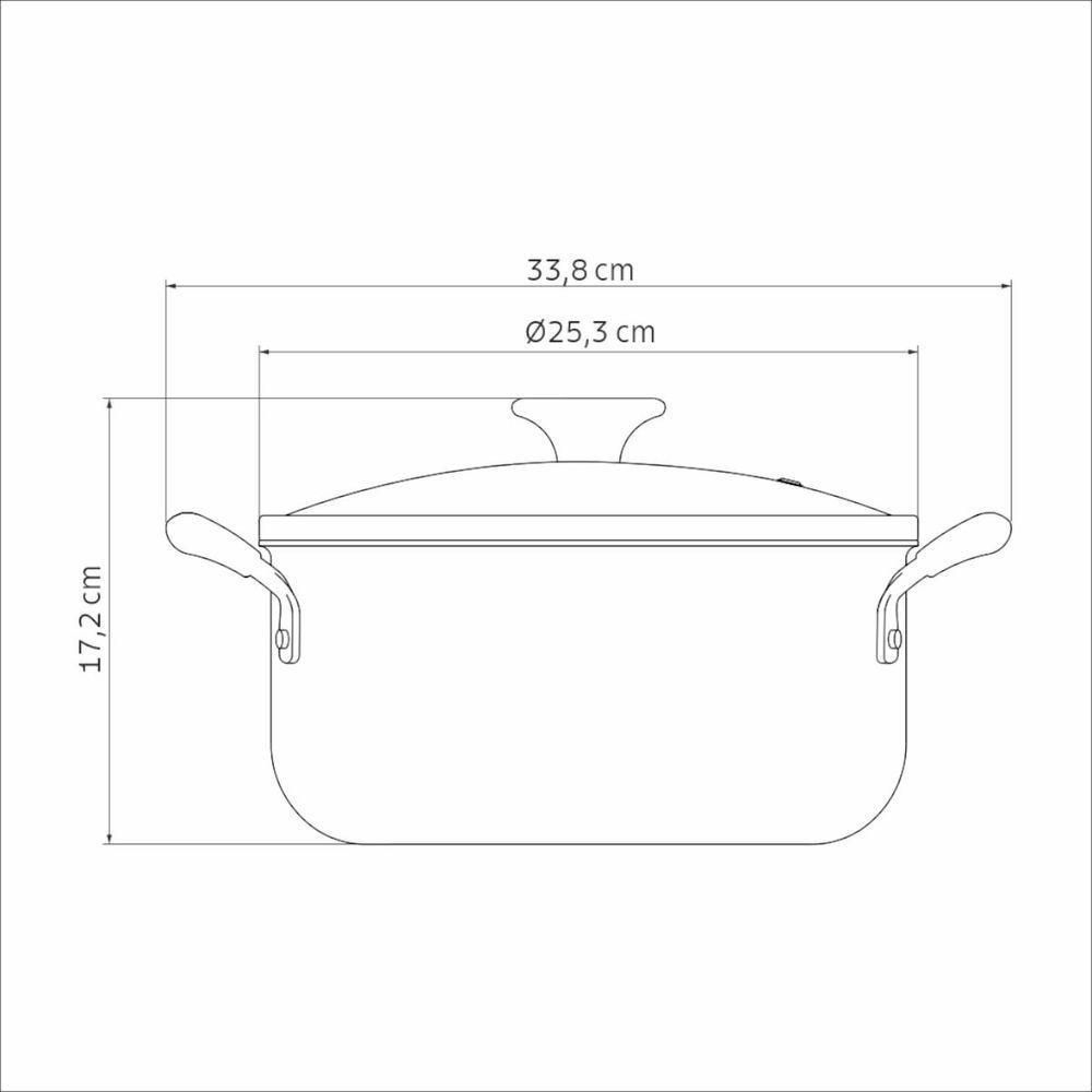 Caçarola Tramontina Tunis Em Alumínio 24 Cm 4,8 L Cerâmico Azul Mediterrâneo - 4