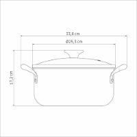 Caçarola Tramontina Tunis Em Alumínio 24 Cm 4,8 L Cerâmico Rosa Trufado - 3