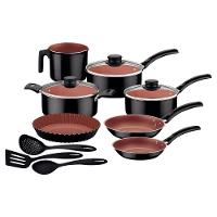 Jogo De Panelas Tramontina Turim 10 Peças Preto Em Alumínio Antiaderente Starflon Max - 1