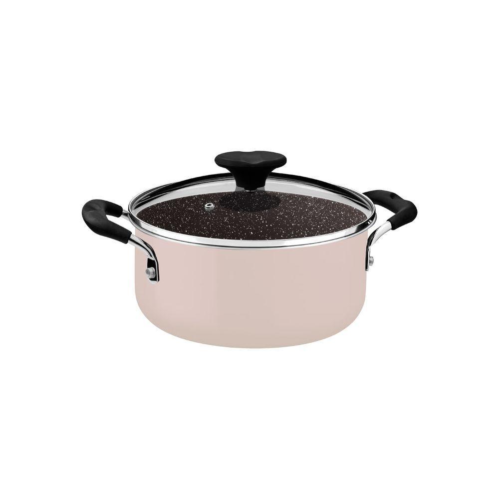 Caçarola Tramontina Tunis Em Alumínio 20 Cm 2,9 L Cerâmico Rosa Trufado - 1