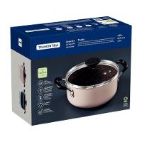 Caçarola Tramontina Tunis Em Alumínio 20 Cm 2,9 L Cerâmico Rosa Trufado - 2