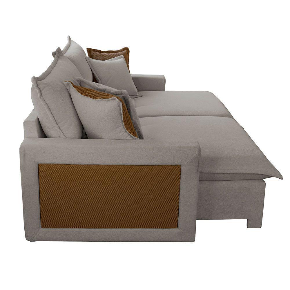 Sofá Dallas Veludo Dois Módulos De 120cm B15 Meu Sofá Online B026 Veludo Prata - 7