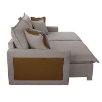 Sofá Dallas Veludo Dois Módulos De 120cm B15 Meu Sofá Online B026 Veludo Prata - 7