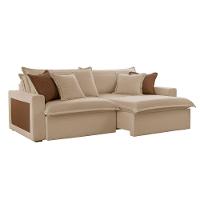 Sofá Dallas Linho Dois Módulos De 120cm B15 Meu Sofá Online A226 Linho Bege - 2