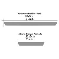 Kit 8 Adesivos Soleira Porta Compatível Fiat Fastback Preto - 3