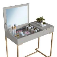 Penteadeira Com Espelho Basculante 1 Gv P1040 Champagne Arenas Pp Milani Store - 8