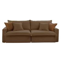 Sofá Dallas Veludo Dois Módulos De 90cm B15 Meu Sofá Online B016 Veludo Marrom - 7