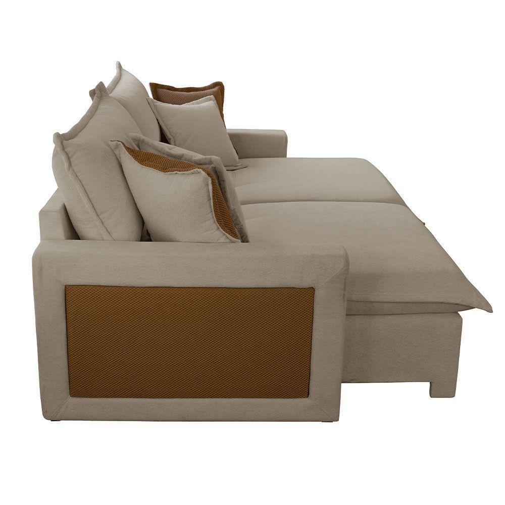 Sofá Dallas Veludo Dois Módulos De 80cm B15 Meu Sofá Online B002 Veludo Capuccino - 6