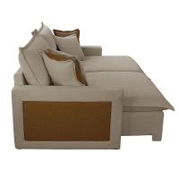 Sofá Dallas Veludo Dois Módulos De 80cm B15 Meu Sofá Online B002 Veludo Capuccino - 6