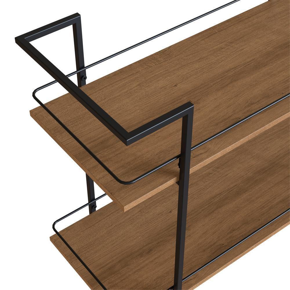 Carrinho Bar Industrial Com Rodizios P1036 Mell Preto Pp Milani Store Mell - 4