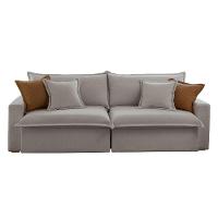 Sofá Dallas Veludo Dois Módulos De 80cm B15 Meu Sofá Online B026 Veludo Prata - 3