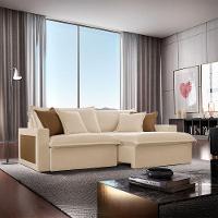 Sofá Dallas Linho Dois Módulos De 100cm B15 Meu Sofá Online A294 Linho Creme - 1