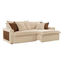 Sofá Dallas Linho Dois Módulos De 100cm B15 Meu Sofá Online A294 Linho Creme - 2