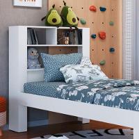 Cama Solteiro Com Cabeceira Funcional 111x214cm Branco Proddy - 6