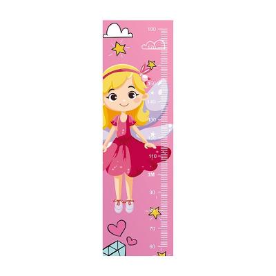 Adesivo Régua De Crescimento Infantil Fada Pink 133 X 40cm Pink