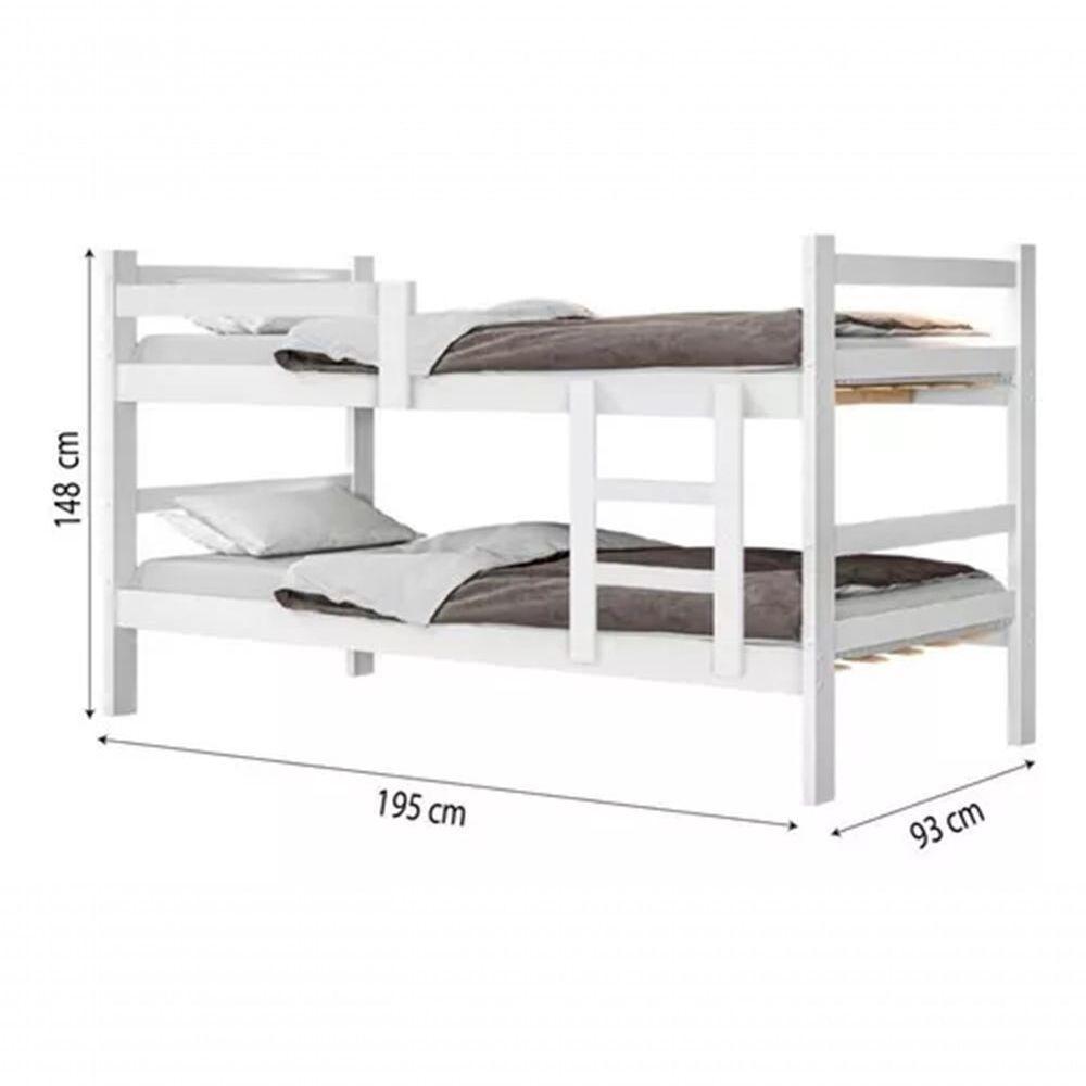 Beliche Porto Gabrielli 100% MDF Com Escada Vira 2 Camas Solteiro Super Reforçada - 2