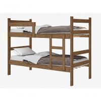 Beliche Porto Gabrielli 100% MDF Com Escada Castanho Vira 2 Camas Solteiro + 2 Colchão Solteiro - 3