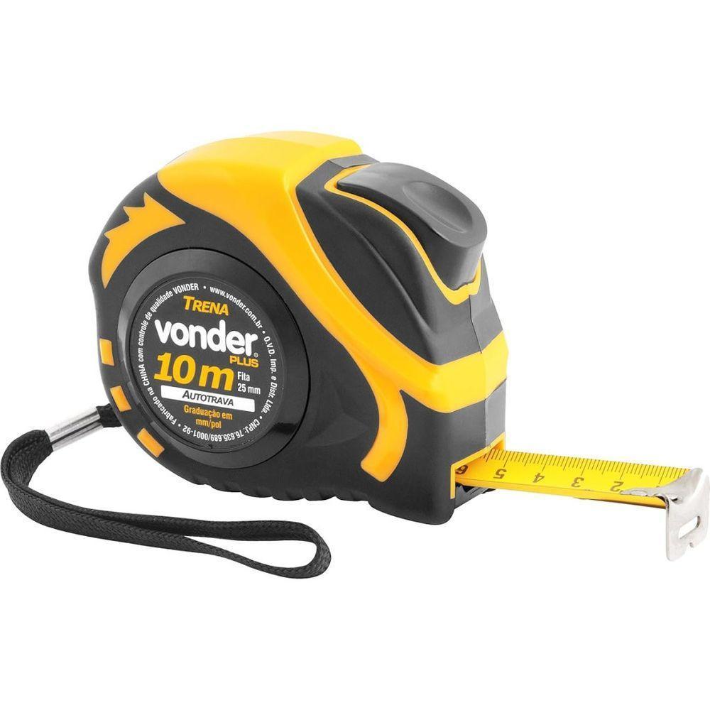 Vonder Plus Trena Curta De Aço Autotrava 10 M X 25 Mm - 1