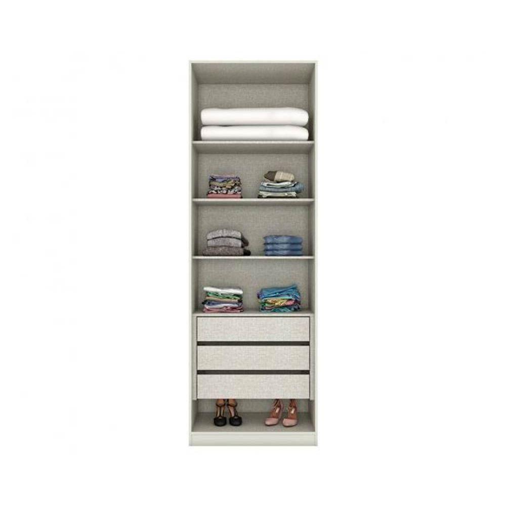 Módulos de Quarto Seletto Guarda Roupa c/ 2 Portas e 3 Gavetas MC03 Areia - Henn - 5