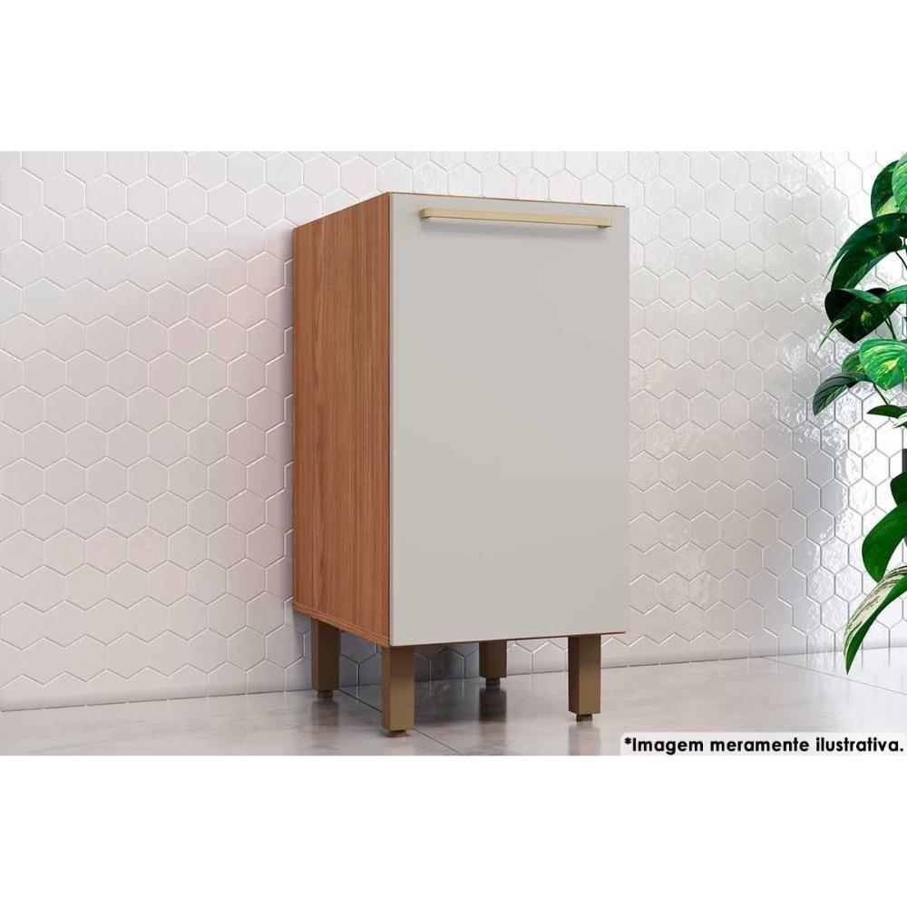 Balcão de Cozinha Modulado Requinte c/ 1 Porta s/Tampo 40cm Nature/Areia - Henn - 1