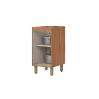 Gabinete de Cozinha Modulado Balcão Requinte c/ 1 Porta s/Tampo 40cm Nature/Areia - Henn