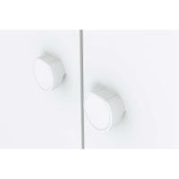 Guarda Roupa 3 Portas Bala de Menta c/ e 2 Gavetas Branco - Henn - 5