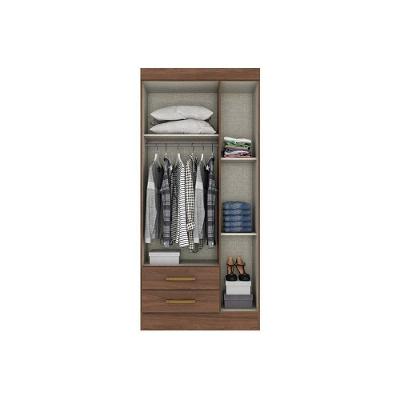 Guarda Roupa Casal Briz Be16 3 Portas 2 Gavetas Branco Henn