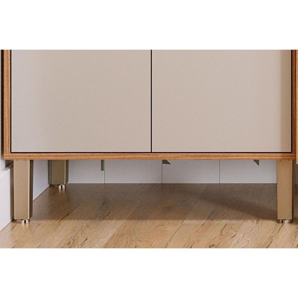 Cozinha Completa Esplêndida 4 Peças (2Aéreos+1Balcão+1TorreQuente) C4P182 Freijo/Off White - MGM - 5