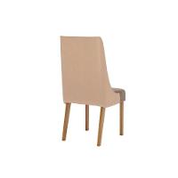 Cadeira Sala de Jantar Ivy Kit 4 Un Nature/Courano Bege/Cacao - Henn - 6