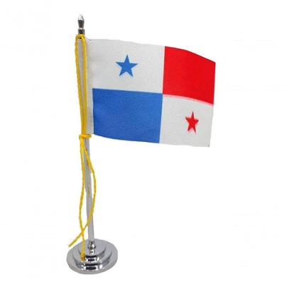 Mini Bandeira De Mesa Da Panamá 15 Cm Poliéster