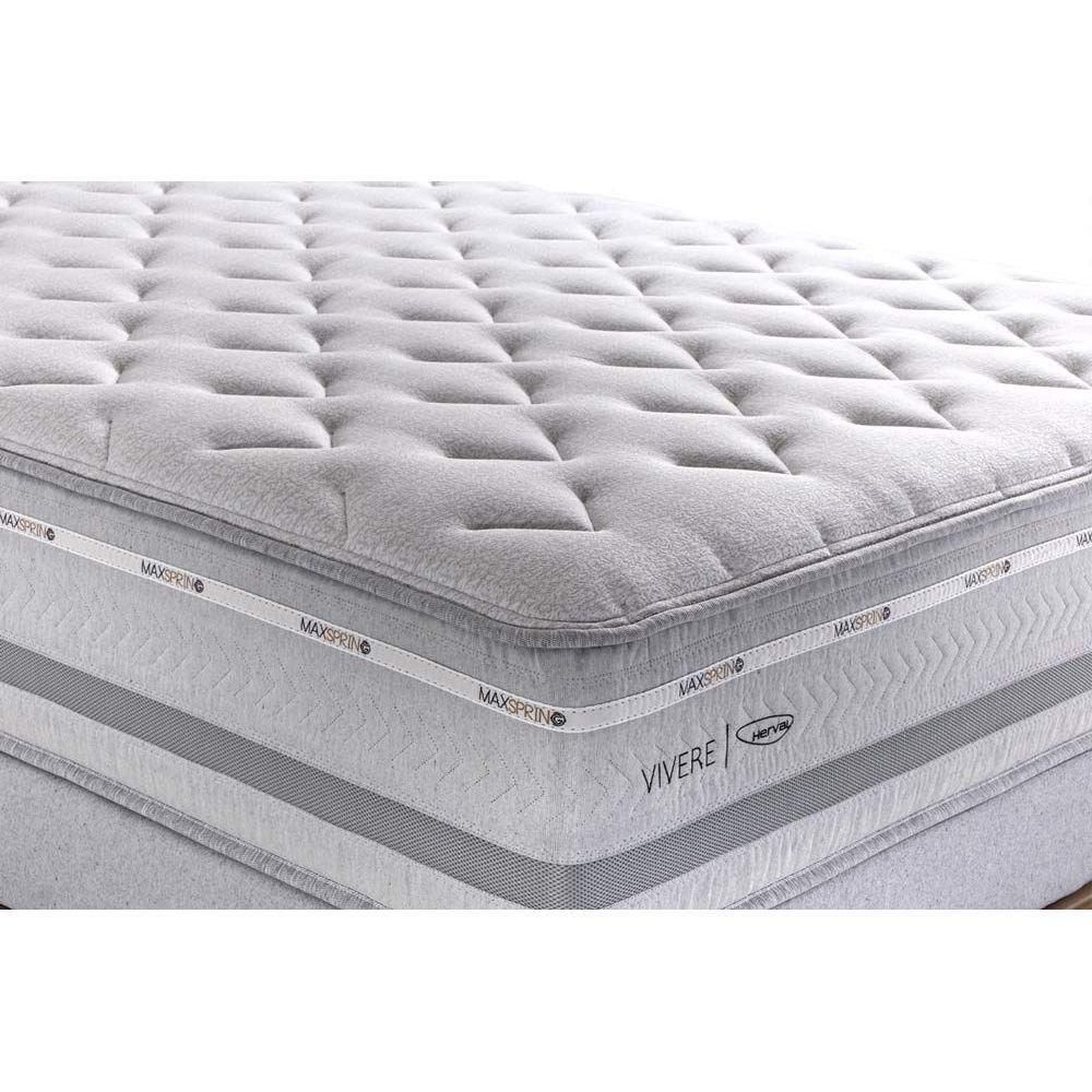 Conjunto Box Solteiro: Colchão Molas Herval Maxspring Petra C1662 + Base CRC Suede Gray (88x188x33) - 3