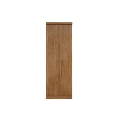 Guarda Roupa Modulado Quarto Rizon 2 Portas de Bater 3 Gavetas Cumaru MDF