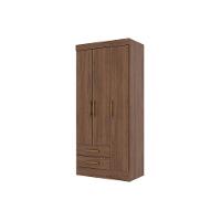 Guarda Roupa Casal 3 Portas e 2 Gavetas Briz BE16 Branco - Henn - 4