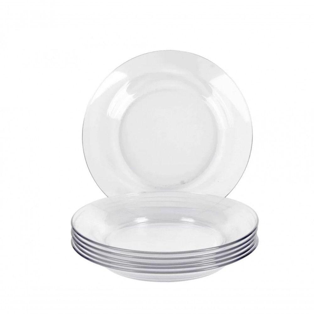 Conjunto 12 Pratos Fundo Astral Vidro Dura Duralex - Nadir - 6