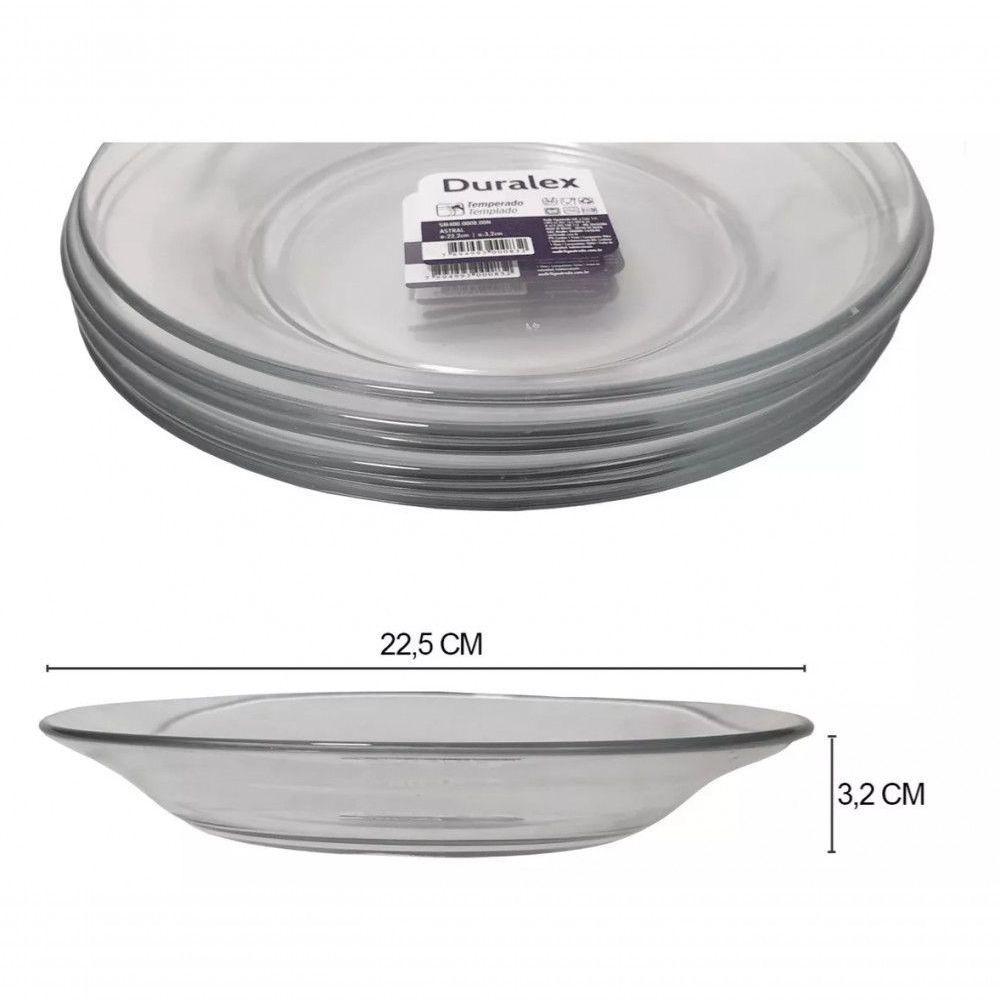 Conjunto De Pratos Fundos Astral 6 Peças - Duralex - 7